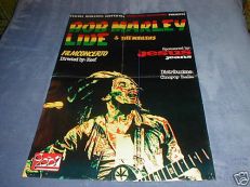 BOB MARLEY & THE WAILERS LIVE 1978 ITALIAN MOVIE POSTER