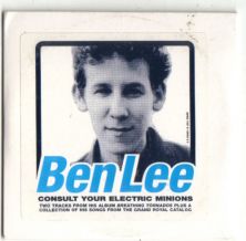RARE BEN LEE CD CONSULT YOUR ELECTRIC MINIONS PROMO 98 - BABY BLUE FRONT PRINTED BEN LEE STICKER ON SLIPCASE - SKY BLUE FRONT PRINTED BEN LEE STICKER ON SLIPCASE
