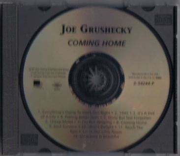 JOE GRUSHECKY CD COMING HOME ADVANCE PROMO 1998 VICTORY