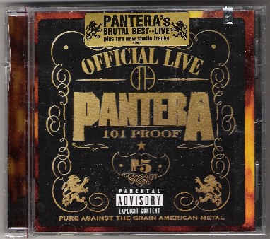 PANTERA CD OFFICIAL LIVE 101 PROOF ATCO NEW NM SEALED CD