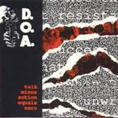 D.O.A. CD TALK MINUS ACTION EQUALS ZERO RESTLESS '91 NM