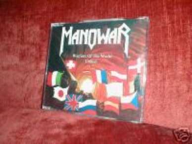 RARE MANOWAR CD SINGLE WARRIORS OF THE WORLD VIDEO NEW