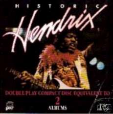 RARE JIMI HENDRIX CD HISTORIC HENDRIX 2 LP ON 1 PAIR NM
