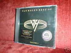VAN HALEN CD BEST OF VOL 1+ 2 STICKERS NEW SAMMY HAGAR