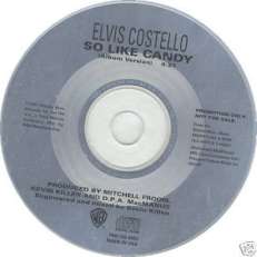 RARE ELVIS COSTELLO CD S SO LIKE CANDY U.S. PROMO 91 NM