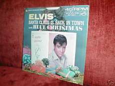 RARE ELVIS PRESLEY 45 7" SANTA CLAUS IS COMING TO TOWN
