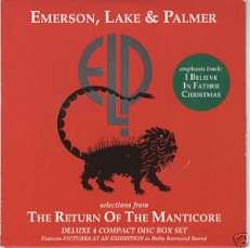 EMERSON LAKE & PALMER CD SELECTIONS FROM MANTICORE BOX