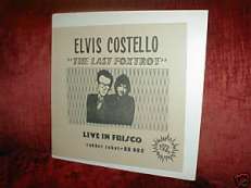 RARE ELVIS COSTELLO LP THE LAST FOXTROT W/ NICK LOWE