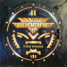 BONFIRE CD FIRE WORKS GERMAN 1ST PRESS 1987 +ORIG COVER