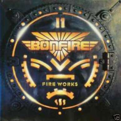 BONFIRE CD FIRE WORKS GERMAN 1ST PRESS 1987 +ORIG COVER