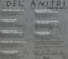 DEL AMITRI CD IN-STORE PLAY SAMPLER PROMO ONLY + SLEEVE