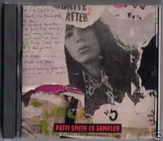 RARE PATTI SMITH CD 6 SONG SAMPLER 1988 ARISTA N MINT