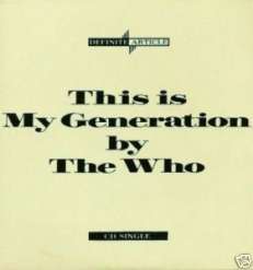 RARE THE WHO CDS THIS IS MY GENERATION UK +MONO TRX 88