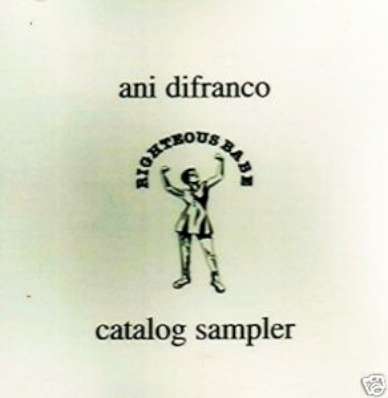 ANI DIFRANCO CD RIGHTEOUS BABE CATALOG SAMPLER 96 PROMO