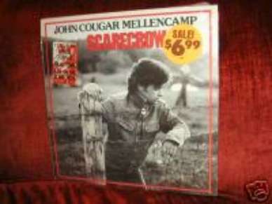 John Cougar Mellencamp LPScarecrow w/Shrink & promo VG+