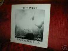 RARE THE WHO LP BACKSTAGE PASS ENGLAND 76 IMP 1-16  VG