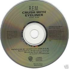 R.E.M. CD S CRUSH WITH EYELINER LIVE U.S. 1 TRK PROMO