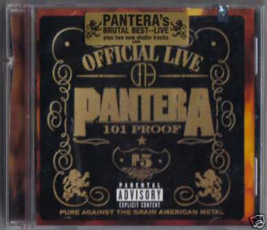 PANTERA CD OFFICIAL LIVE 101 PROOF ATCO NEW NM SEALED