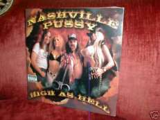 RARE NASHVILLE PUSSY LP HIGH AS HELL 00 NEW MINT SEALED