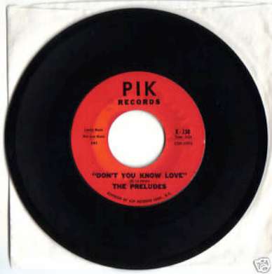 RARE THE PRELUDES 45 7" DON'T YOU KNOW LOVE DOO WOP VG+