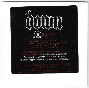 RARE DOWN CD 2 EP SAMPLER 4TRKS INTERVIEW MINT PANTERA CD