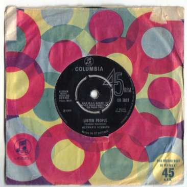 RARE HERMAN'S HERMITS 45 LISTEN PEOPLE POP BEAT ROCK 66