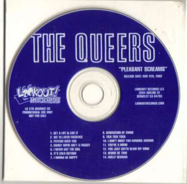 QUEERS CD PLEASANT SCREAMS PROMO SLIPCASE PUNK LOOKOUT