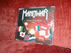 RARE MANOWAR CD SINGLE WARRIORS OF THE WORLD VIDEO NEW