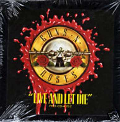 GUNS N' ROSES CD S LIVE &amp; LET DIE U.S. ADVANCE SEALED