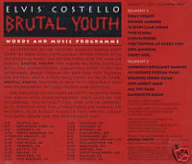 RARE ELVIS COSTELLO CD WORDS &amp; MUSIC INTERVIEW ADVANCE
