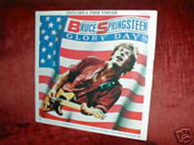 RARE BRUCE SPRINGSTEEN LP 12" GLORY DAYS UKPOSTERBAG NM