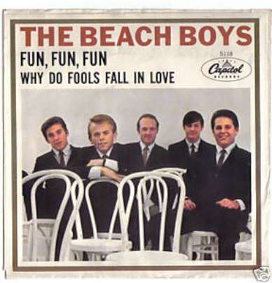 RARE BEACH BOYS 45 7" FUN ,FUN ,FUN / WHY DO FOOLS FALL