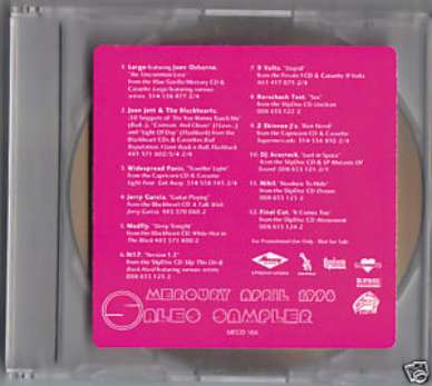 JOAN JETT WIDESPREAD PANIC JERRY GARCIA 2 SKINNY J'S CD