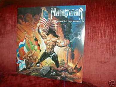 RARE MANOWAR LP WARRIORS OF THE WORLD GERMAN NEW MINT
