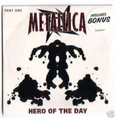 METALLICA CD S HERO OF THE DAY UK IMPORT 1996 + STICKER
