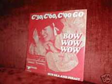 RARE BOW WOW WOW 45 7" C'30,C'60 ,C'90 GO HOLLAND 80 NM