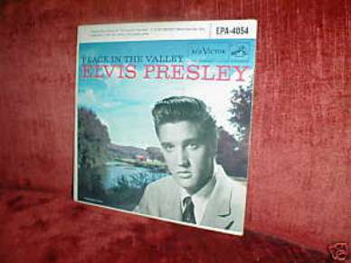 RARE ELVIS PRESLEY 45 7" EPA 4054 PEACE IN THE VALLEY