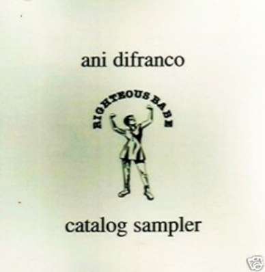 ANI DIFRANCO CD RIGHTEOUS BABE CATALOG SAMPLER 96 PROMO