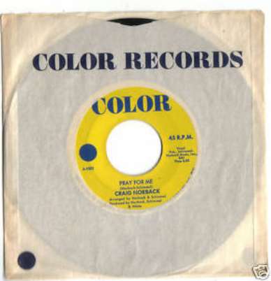 CRAIG NORBACK 45 PRAY FOR ME PRIVATE GARAGE ROCK FOLK