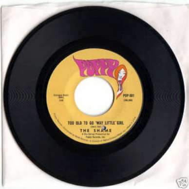 THE SHAME 45 TOO OLD TO GO WAY LITTLE GIRL PRIVATE FUZZ